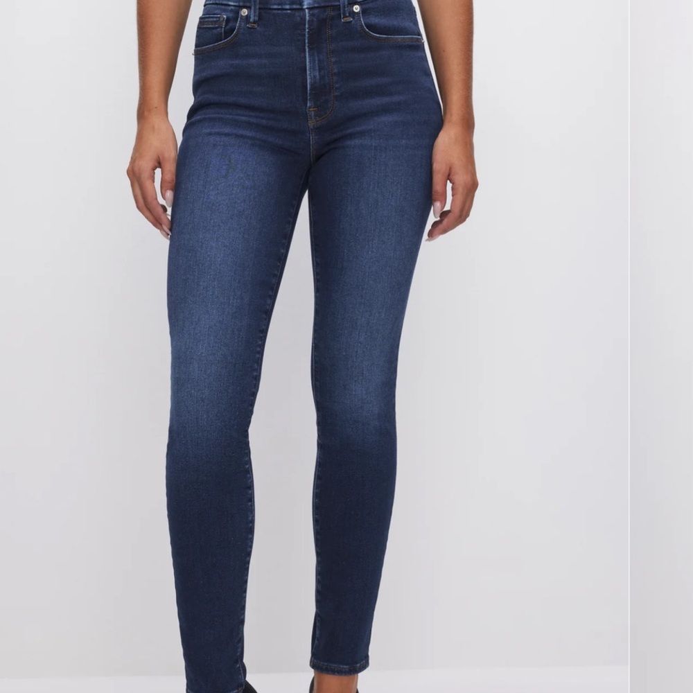 Good American Good Legs Mid-Rise Skinny Jeans (STRETCH) in Indigo- NEW W/ TAGS